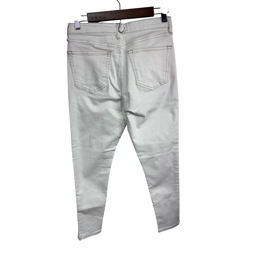 Topshop Jamie White High‎ Waisted Skinny Jeans Minimalist Women's 8